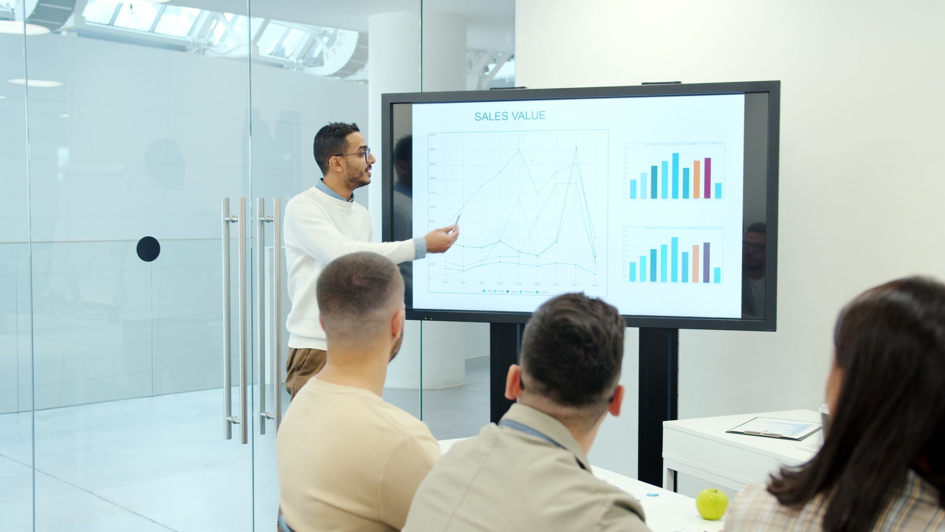 Sales growth performance charts highlighting travel agency Wave Season production milestones