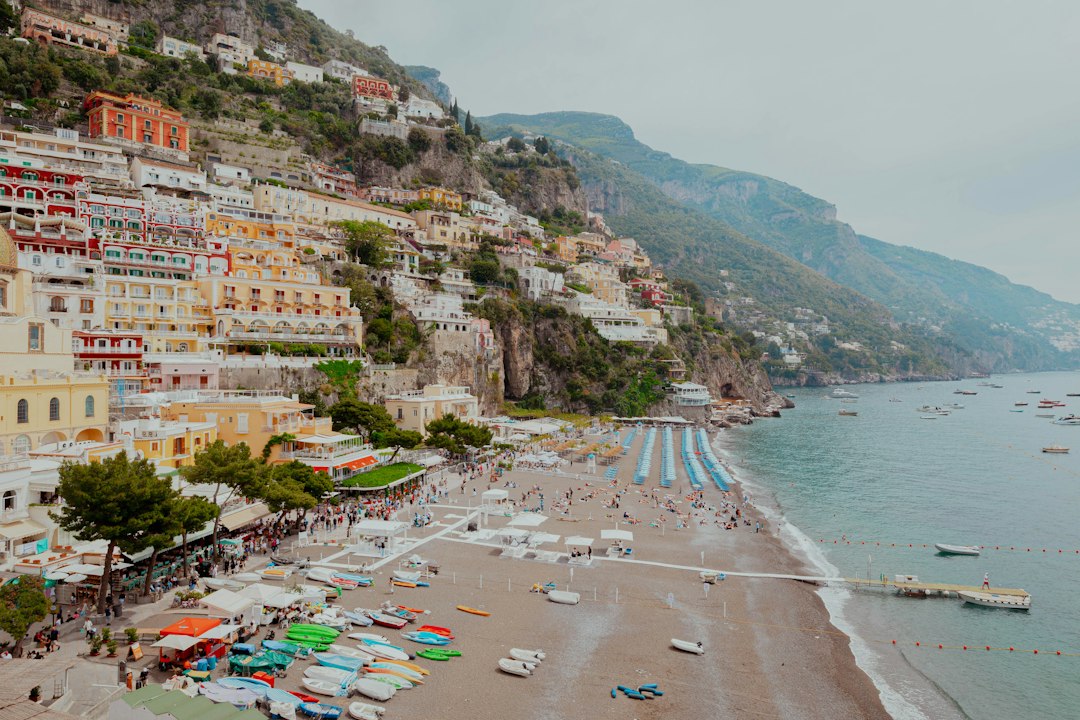 Iconic colorful Positano cliffside village along Amalfi Coast in Italy