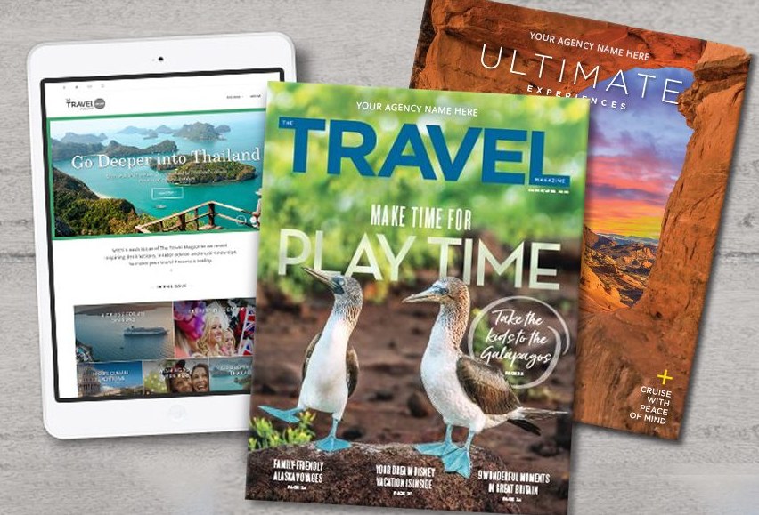 Travel Advisor Pro co-branded luxury travel magazines, The Travel Magazine, and Ultimate Experiences